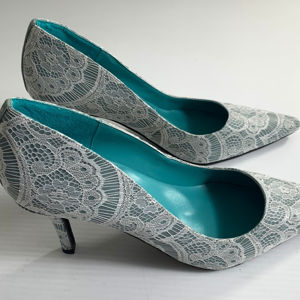 Shoes of Prey Shoes Heels Pumps Size 39.5 Lace - Picture 4 of 9